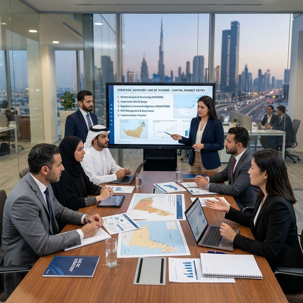 Corporate insurers architecting capital market entry strategies for the UAE defined contribution scheme.