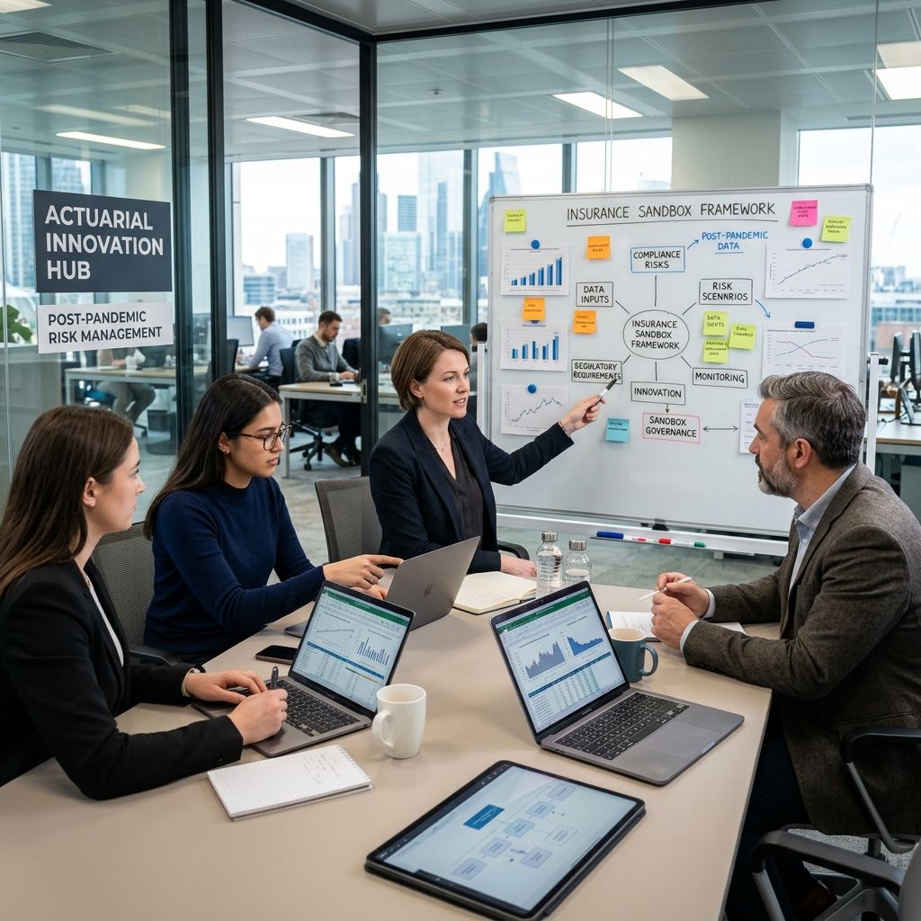 Actuaries designing innovative insurance sandboxes to manage post-pandemic compliance risks.