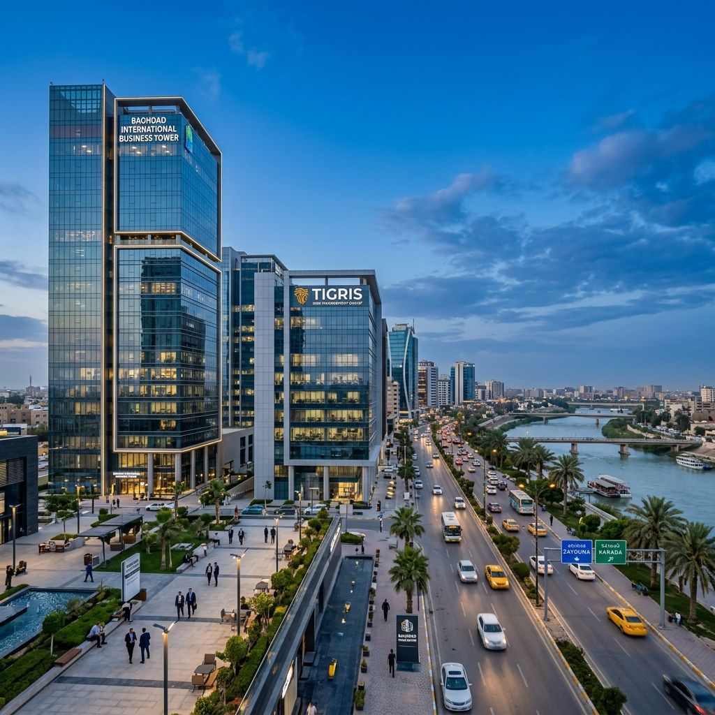 Baghdad's historic landscape, representing emerging actuarial markets served by Lux Actuaries in Iraq.