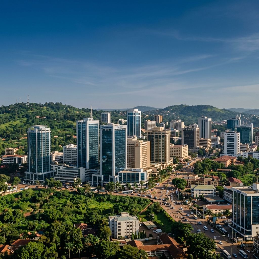 The Kampala skyline, highlighting Lux Actuaries' dedicated consulting services in Uganda.