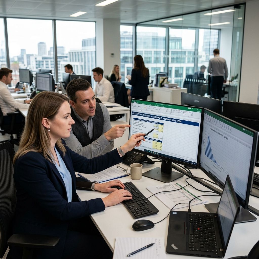 Financial modellers adjusting economic assumptions for catastrophe models.