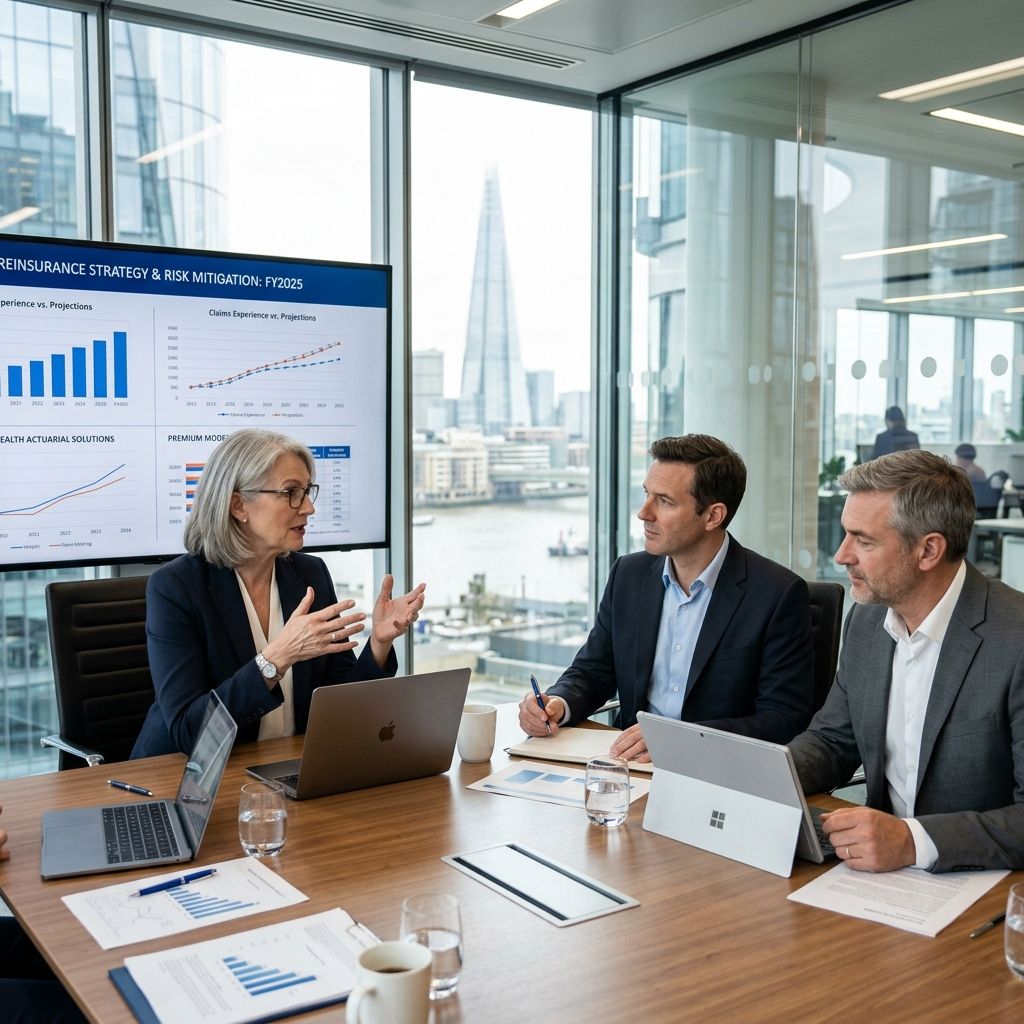 A senior health actuary offering advice to medical insurance executives.