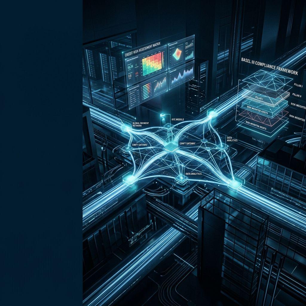 Abstract transaction data flows through banking network infrastructure