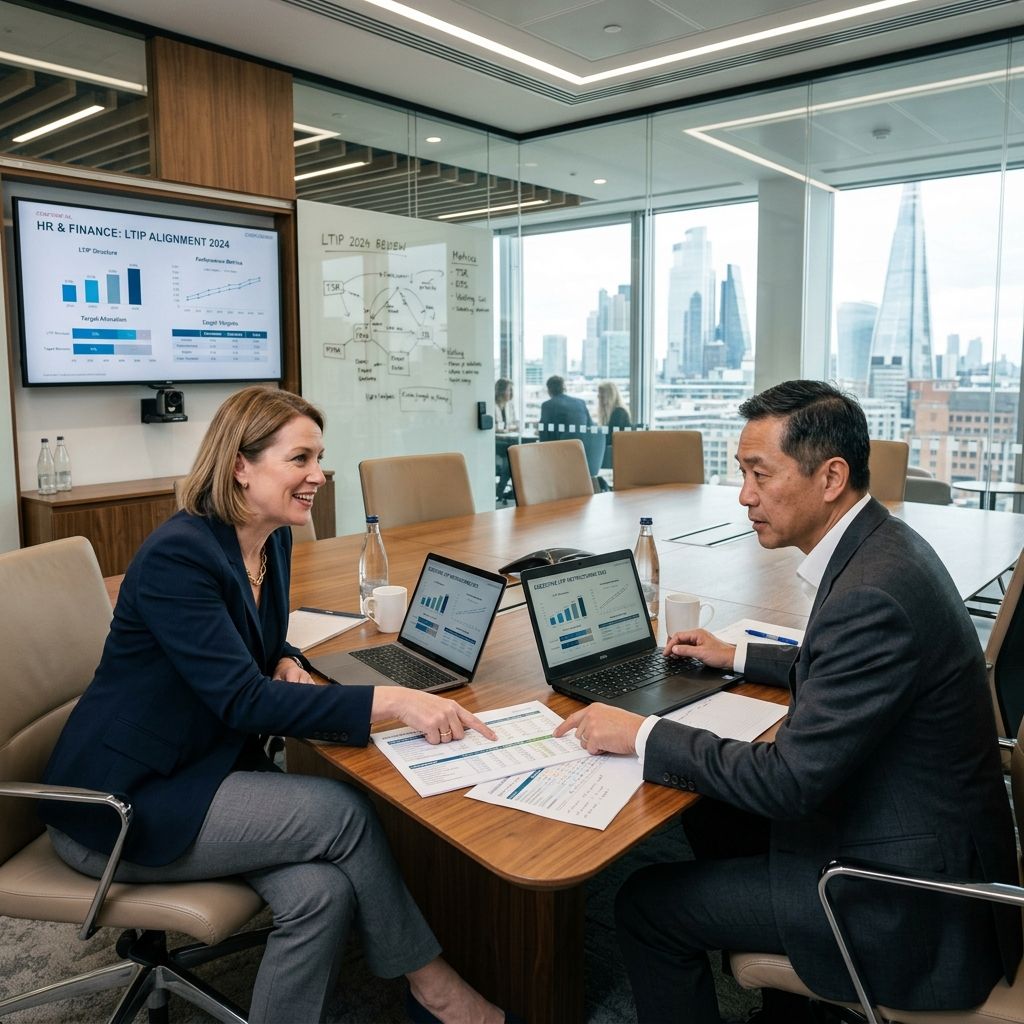 HR and finance directors restructuring executive LTIP rewards.
